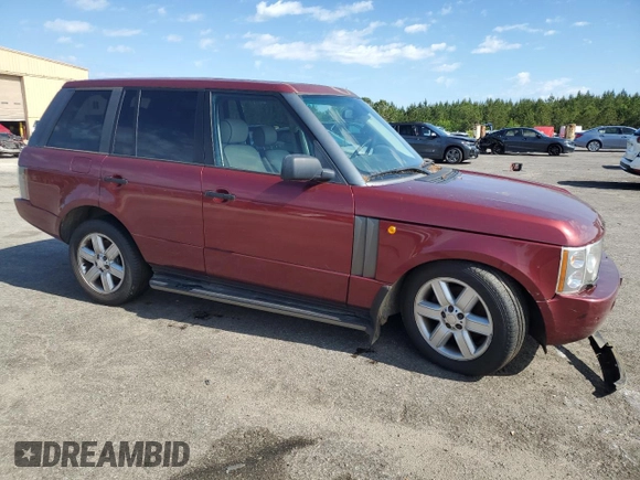 2004 Land Rover Range Rover HSE with VIN SALME114X4A166075, listed as a Copart auction lot 55575605 with 139,073 mi miles and Clean title. Bid and sale history available at DreamBid. Image 4.
