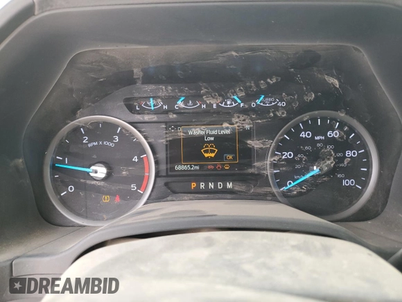 2022 Ford F-350 XL with VIN 1FT8W3DTXNEF30154, listed as a Copart auction lot 53496605 with 68,865 mi miles and Salvage Title. Bid and sale history available at DreamBid. Image 9.