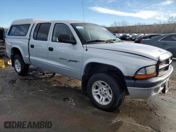 2001 Dodge Dakota Sport with VIN 1B7GG2AN11S125451, listed as a Copart auction lot 86759674 with 157,538 mi miles and Clean Title. Bid and sale history available at carsss.com. Image 4.