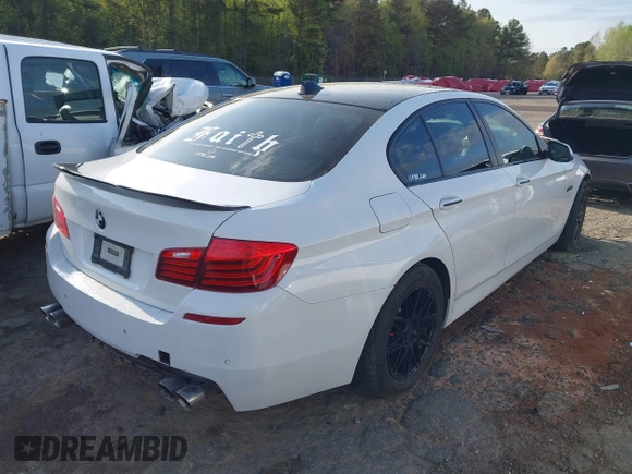 2014 BMW 5 Series 528i with VIN WBA5A5C52ED507292, listed as a IAAI auction lot 41930226 with 98,591 mi miles. Bid and sale history available at carsss.com. Image 4.