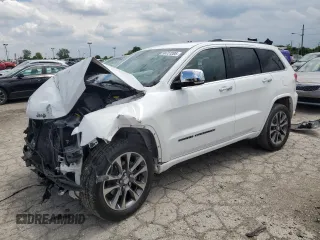 2017 Jeep Grand Cherokee Overland with VIN 1C4RJFCGXHC823593, listed as a Copart auction lot 58727205 with Not provided miles and Salvage title. Bid and sale history available at DreamBid. Image 1.