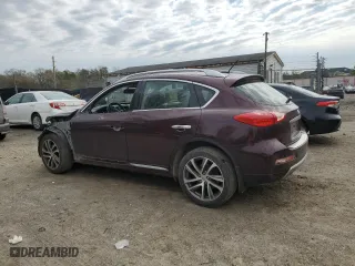 2017 Infiniti QX50 with VIN JN1BJ0RR3HM400097, listed as a Copart auction lot 52618555 with 128,565 mi miles and Salvage Title. Bid and sale history available at carsss.com. Image 2.