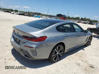2024 BMW 8 Series 840i with VIN WBAGV2C02RCP37314, listed as a Copart auction lot 56403074 with 94 mi miles and Salvage Title. Bid and sale history available at carsss.com. Image 3.