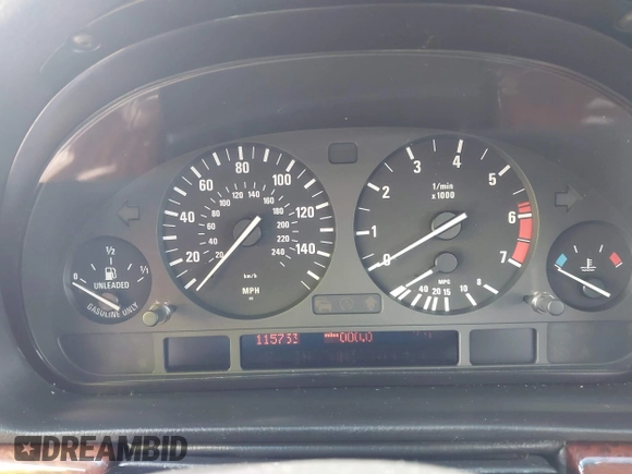 2001 BMW 7 Series 740i with VIN WBAGG83481DN86607, listed as a IAAI auction lot 42686666 with 115,753 mi miles and . Bid and sale history available at DreamBid. Image 7.