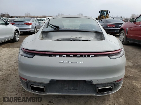 2021 Porsche 911 Carrera with VIN WP0AA2A9XMS205961, listed as a Copart auction lot 51911995 with 47,393 mi miles and Non Repairable. Bid and sale history available at carsss.com. Image 6.
