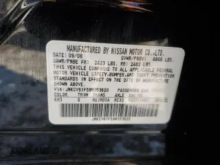 2009 Infiniti G37 x with VIN JNKCV61F59M353620, listed as a Copart auction lot 89142505 with 111,229 mi miles and Salvage Title. Bid and sale history available at carsss.com. Image 12.