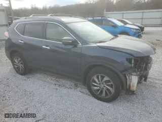 2015 Nissan Rogue SL with VIN 5N1AT2MV9FC811621, listed as a Copart auction lot 46576665 with 153,847 mi miles and Salvage Title. Bid and sale history available at carsss.com. Image 4.