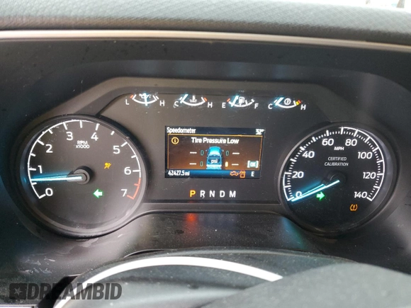 2023 Ford F-150 with VIN 1FTFW1P85PKD23050, listed as a Copart auction lot 48001595 with 42,427 mi miles and Salvage title. Bid and sale history available at DreamBid. Image 9.