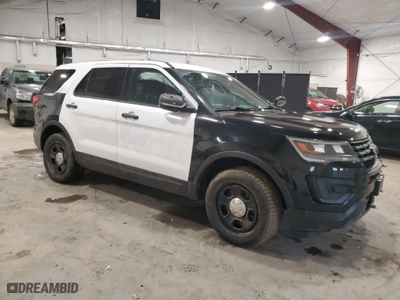 2018 Ford Police Interceptor Utility with VIN 1FM5K8AR0JGC43209, listed as a Copart auction lot 47238485 with 64,565 mi miles and Salvage Title. Bid and sale history available at carsss.com. Image 4.