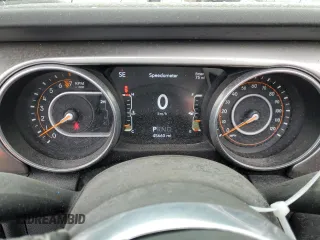2021 Jeep Wrangler Unlimited Sahara High Altitude with VIN 1C4HJXEG3MW614509, listed as a Copart auction lot 80878533 with 45,660 mi miles and Clean title. Bid and sale history available at DreamBid. Image 9.