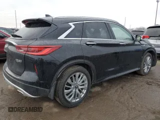 2024 Infiniti QX50 Luxe with VIN 3PCAJ5BBXRF102336, listed as a Copart auction lot 85695054 with 6,194 mi miles and Salvage title. Bid and sale history available at DreamBid. Image 3.