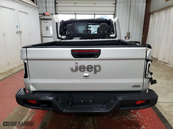 2023 Jeep Gladiator Overland with VIN 1C6HJTFG1PL528801, listed as a Copart auction lot 50968205 with 43,293 mi miles and Non Repairable. Bid and sale history available at carsss.com. Image 6.