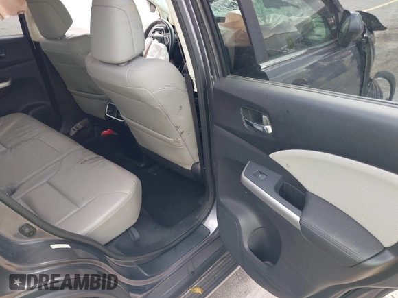 2015 Honda CR-V EX-L with VIN 2HKRM4H73FH606201, listed as a IAAI auction lot 40490815 with 24,219 mi miles and . Bid and sale history available at carsss.com. Image 8.