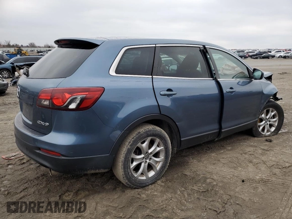 2014 Mazda CX-9 Sport with VIN JM3TB2BA7E0434407, listed as a Copart auction lot 45029515 with 117,200 mi miles and Salvage title. Bid and sale history available at DreamBid. Image 3.