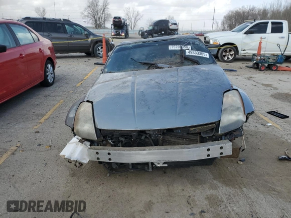 2004 Nissan 350Z Enthusiast with VIN JN1AZ34D04M102263, listed as a Copart auction lot 49333305 with Not Provided miles and Clean Title. Bid and sale history available at DreamBid. Image 5.