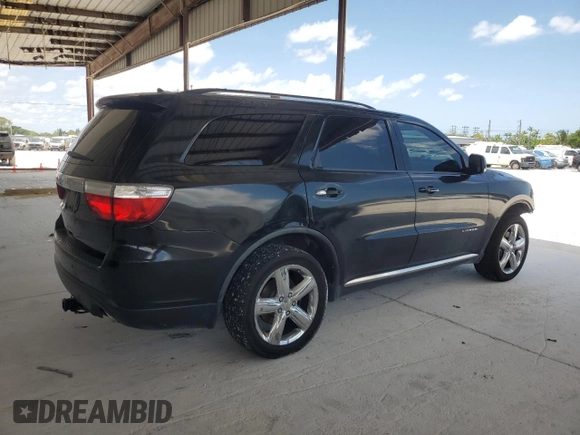 2011 Dodge Durango Citadel z VIN 1D4RE5GG6BC599435, wystawiony jako Copart lot #55941165 z przebiegiem Nie podano mil oraz Czysty tytuł • Clean title. Historia ofert i sprzedaży dostępna na DreamBid. Obrazek 3.