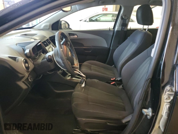 2012 Chevrolet Sonic LT with VIN 1G1JC5SH4C4189043, listed as a Copart auction lot 64846625 with Not provided miles and Salvage title. Bid and sale history available at DreamBid. Image 7.
