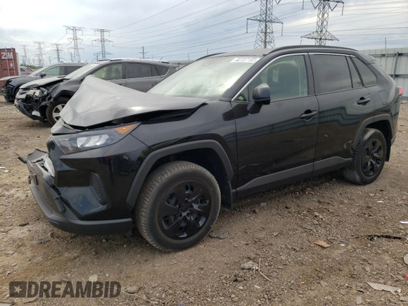 2019 Toyota RAV4 LE with VIN JTMF1RFV7KJ001139, listed as a Copart auction lot 66197193 with 55,811 mi miles and Salvage title. Bid and sale history available at DreamBid. Image 1.