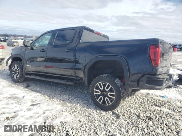 2021 GMC Sierra 1500 AT4 with VIN 3GTP9EEL0MG403871, listed as a Copart auction lot 43845305 with 51,209 mi miles and Non Repairable. Bid and sale history available at carsss.com. Image 2.