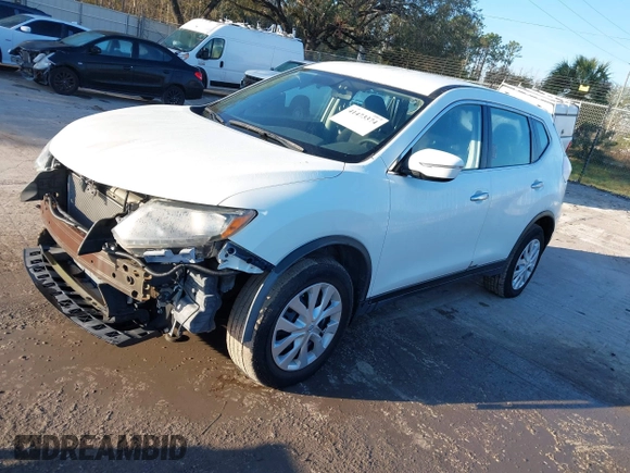 2015 Nissan Rogue S with VIN KNMAT2MT1FP573145, listed as a IAAI auction lot 41473374 with 19,395 mi miles. Bid and sale history available at carsss.com. Image 17.
