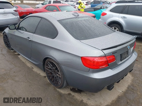2011 BMW 3 Series 335is with VIN WBAKG1C52BE599455, listed as a IAAI auction lot 41724159 with 121,570 mi miles and . Bid and sale history available at carsss.com. Image 3.