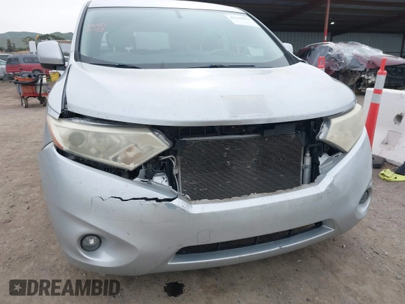 2014 Nissan Quest S with VIN JN8AE2KP5E9104762, listed as a IAAI auction lot 41566593 with 132,043 mi miles and . Bid and sale history available at DreamBid. Image 6.