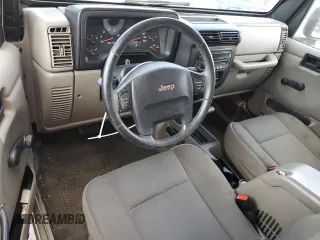2004 Jeep Wrangler Sahara with VIN 1J4FA59SX4P791038, listed as a Copart auction lot 56154455 with 193,693 mi miles and Salvage title. Bid and sale history available at DreamBid. Image 8.