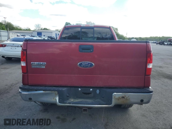 2008 Ford F-150 STX with VIN 1FTRX14W48FA50562, listed as a Copart auction lot 56163265 with 121,496 mi miles and Clean title. Bid and sale history available at DreamBid. Image 6.