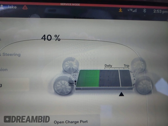 2013 Tesla Model S with VIN 5YJSA1CN0DFP20053, listed as a IAAI auction lot 41470660 with 61,568 mi miles and . Bid and sale history available at DreamBid. Image 18.