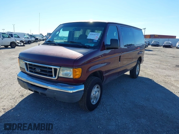 2007 Ford Econoline Passenger XL with VIN 1FBNE31L07DB35827, listed as a IAAI auction lot 41035775 with 110,257 mi miles. Bid and sale history available at carsss.com. Image 2.