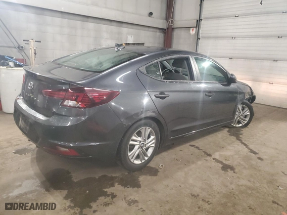 2020 Hyundai Elantra SEL with VIN 5NPD84LF1LH582747, listed as a Copart auction lot 85888644 with 82,593 mi miles and Salvage Title. Bid and sale history available at carsss.com. Image 3.