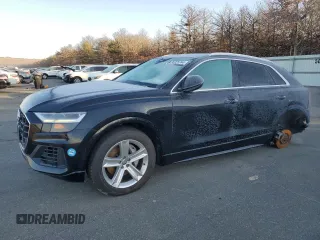 2019 Audi Q8 Premium with VIN WA1AVAF15KD012629, listed as a Copart auction lot 85325744 with 74,497 mi miles and Salvage Title. Bid and sale history available at carsss.com. Image 1.