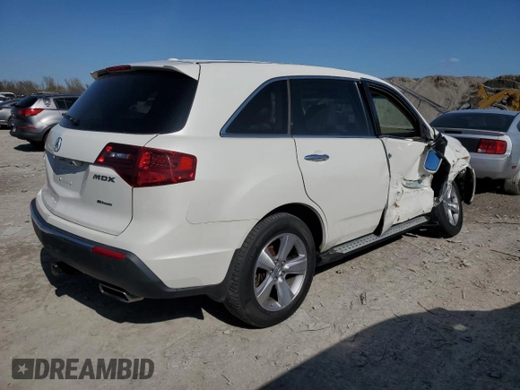 2011 Acura MDX Tech Pkg with VIN 2HNYD2H60BH536869, listed as a Copart auction lot 51681335 with Not Provided miles and Salvage Title. Bid and sale history available at carsss.com. Image 3.