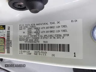 2024 Toyota Tundra Capstone Hybrid with VIN 5TFVC5DB3RX062793, listed as a IAAI auction lot 40829567 with 15,683 mi miles and . Bid and sale history available at DreamBid. Image 9.