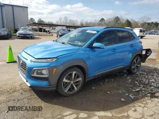 2018 Hyundai Kona Limited with VIN KM8K33A58JU147023, listed as a Copart auction lot 45004025 with 112,087 mi miles and Salvage Title. Bid and sale history available at carsss.com. Image 1.