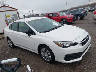 2021 Subaru Impreza with VIN 4S3GKAB61M3605939, listed as a IAAI auction lot 41125198 with 42,168 mi miles. Bid and sale history available at carsss.com. Image 1.