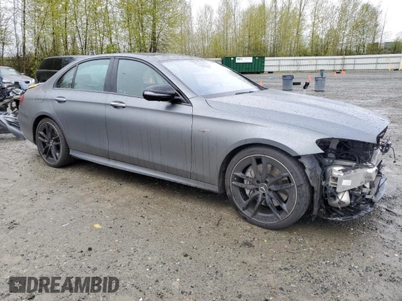 2022 Mercedes-Benz E 53 AMG with VIN W1KZF6BB1NB030505, listed as a Copart auction lot 52045715 with 30,649 mi miles and Salvage Title. Bid and sale history available at DreamBid. Image 4.