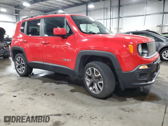 2017 Jeep Renegade Latitude z VIN ZACCJBBB4HPF16226, wystawiony jako Copart lot #50770685 z przebiegiem 116 805 mil mil oraz Szkody całkowita. Historia ofert i sprzedaży dostępna na DreamBid. Obrazek 4.