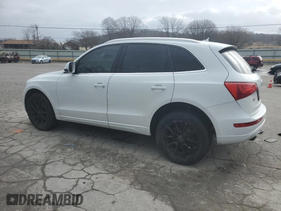 2012 Audi Q5 Premium with VIN WA1CFAFPXCA122590, listed as a Copart auction lot 47592885 with 156,143 mi miles and Salvage title. Bid and sale history available at DreamBid. Image 2.