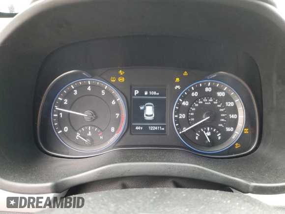 2021 Hyundai Kona SE with VIN KM8K1CAAXMU640922, listed as a Copart auction lot 47826965 with 122,411 mi miles and Salvage Title. Bid and sale history available at carsss.com. Image 9.