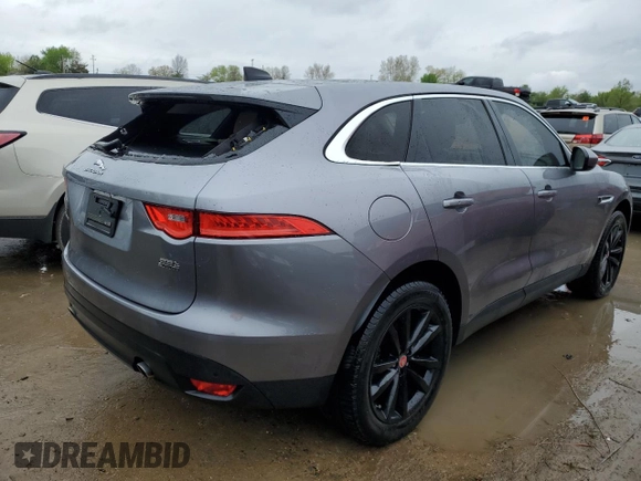 2020 Jaguar F-Pace 25t Prestige with VIN SADCK2FX8LA623683, listed as a Copart auction lot 49636174 with 56,973 mi miles and Salvage title. Bid and sale history available at DreamBid. Image 3.