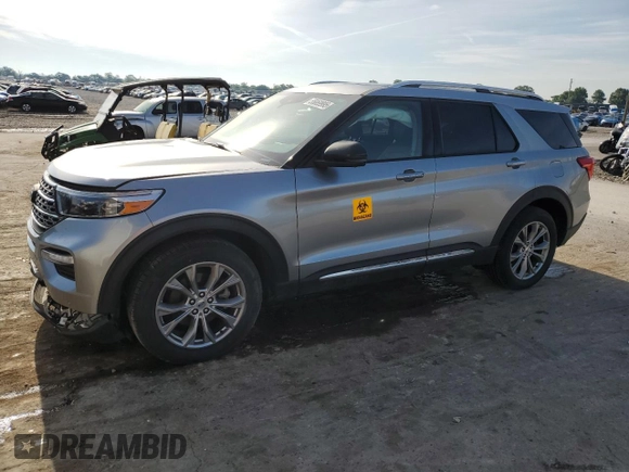 2022 Ford Explorer Limited with VIN 1FMSK8FHXNGA22256, listed as a Copart auction lot 55869995 with 102,919 mi miles and Salvage title. Bid and sale history available at DreamBid. Image 1.