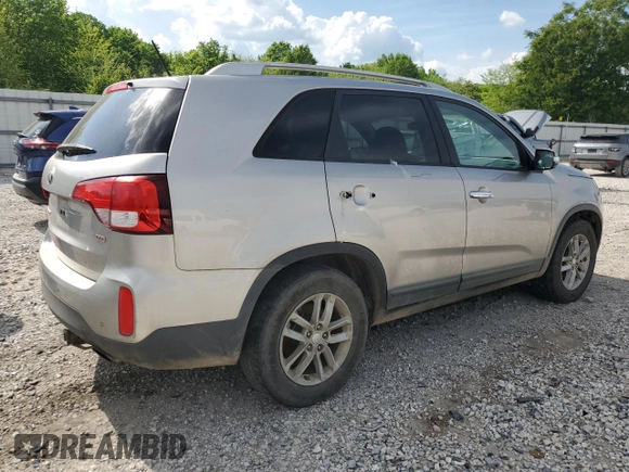 2014 Kia Sorento LX with VIN 5XYKT3A63EG453874, listed as a Copart auction lot 54248505 with 211,670 mi miles and Clean Title. Bid and sale history available at DreamBid. Image 3.
