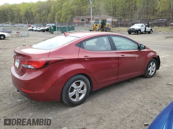 2014 Hyundai Elantra SE with VIN 5NPDH4AE7EH534358, listed as a Copart auction lot 53651345 with 152,845 mi miles and Salvage Title. Bid and sale history available at DreamBid. Image 3.