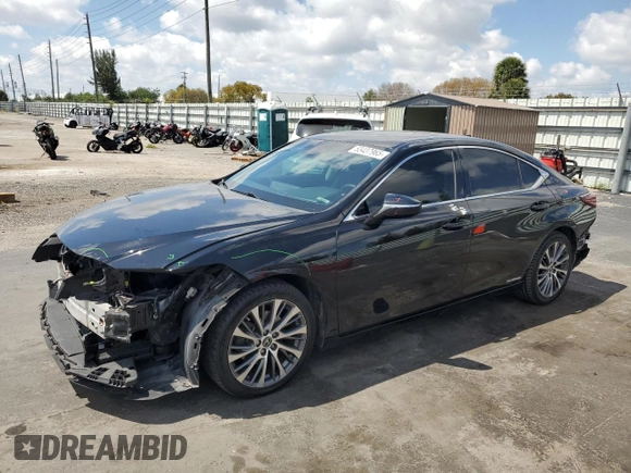 2020 Lexus ES 300h with VIN 58AD21B11LU004549, listed as a Copart auction lot 53437965 with 77,406 mi miles and Salvage title. Bid and sale history available at DreamBid. Image 1.