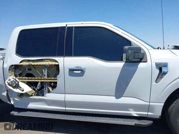 2021 Ford F-150 XL with VIN 1FTEW1CP4MKD82871, listed as a IAAI auction lot 42301025 with 54,757 mi miles and . Bid and sale history available at DreamBid. Image 14.