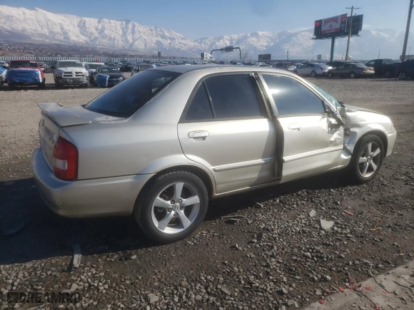 2003 Mazda Protege DX with VIN JM1BJ225431109585, listed as a Copart auction lot 88652505 with 246,348 mi miles and Salvage Title. Bid and sale history available at carsss.com. Image 3.