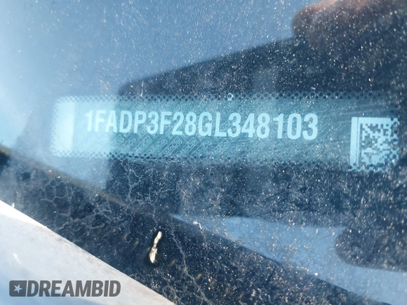 2016 Ford Focus SE with VIN 1FADP3F28GL348103, listed as a IAAI auction lot 41185718 with 69,256 mi miles. Bid and sale history available at carsss.com. Image 9.