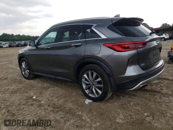 2019 Infiniti QX50 Luxe z VIN 3PCAJ5M31KF130795, wystawiony jako Copart lot #57424765 z przebiegiem 108 876 mil mil oraz Szkoda całkowita • Salvage title. Historia ofert i sprzedaży dostępna na DreamBid. Obrazek 2.