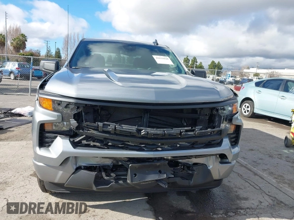 2024 Chevrolet Silverado 1500 Custom with VIN 1GCPABEK7RZ239913, listed as a IAAI auction lot 41631620 with 6,048 mi miles and . Bid and sale history available at DreamBid. Image 12.